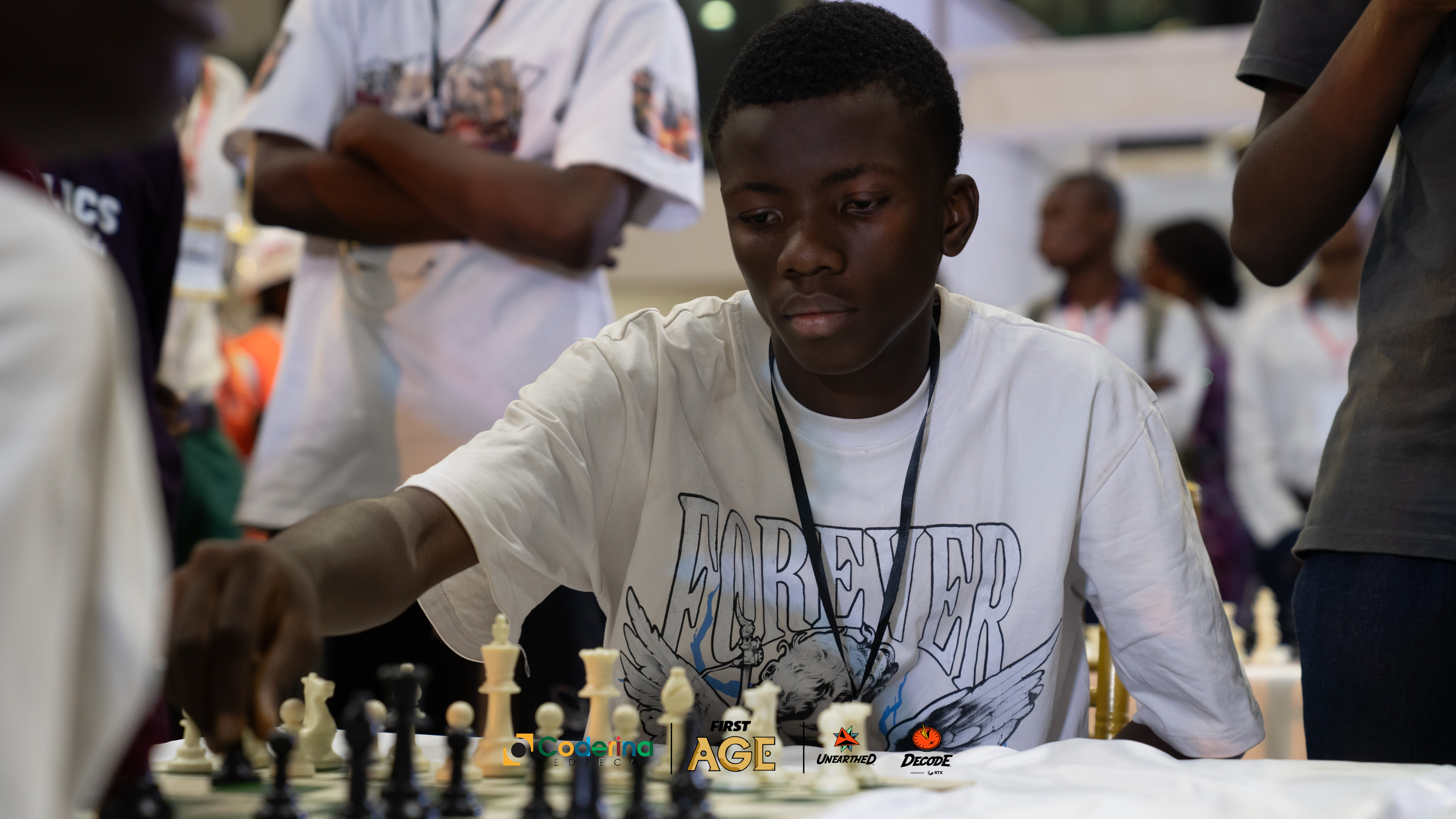 Chess competition moment