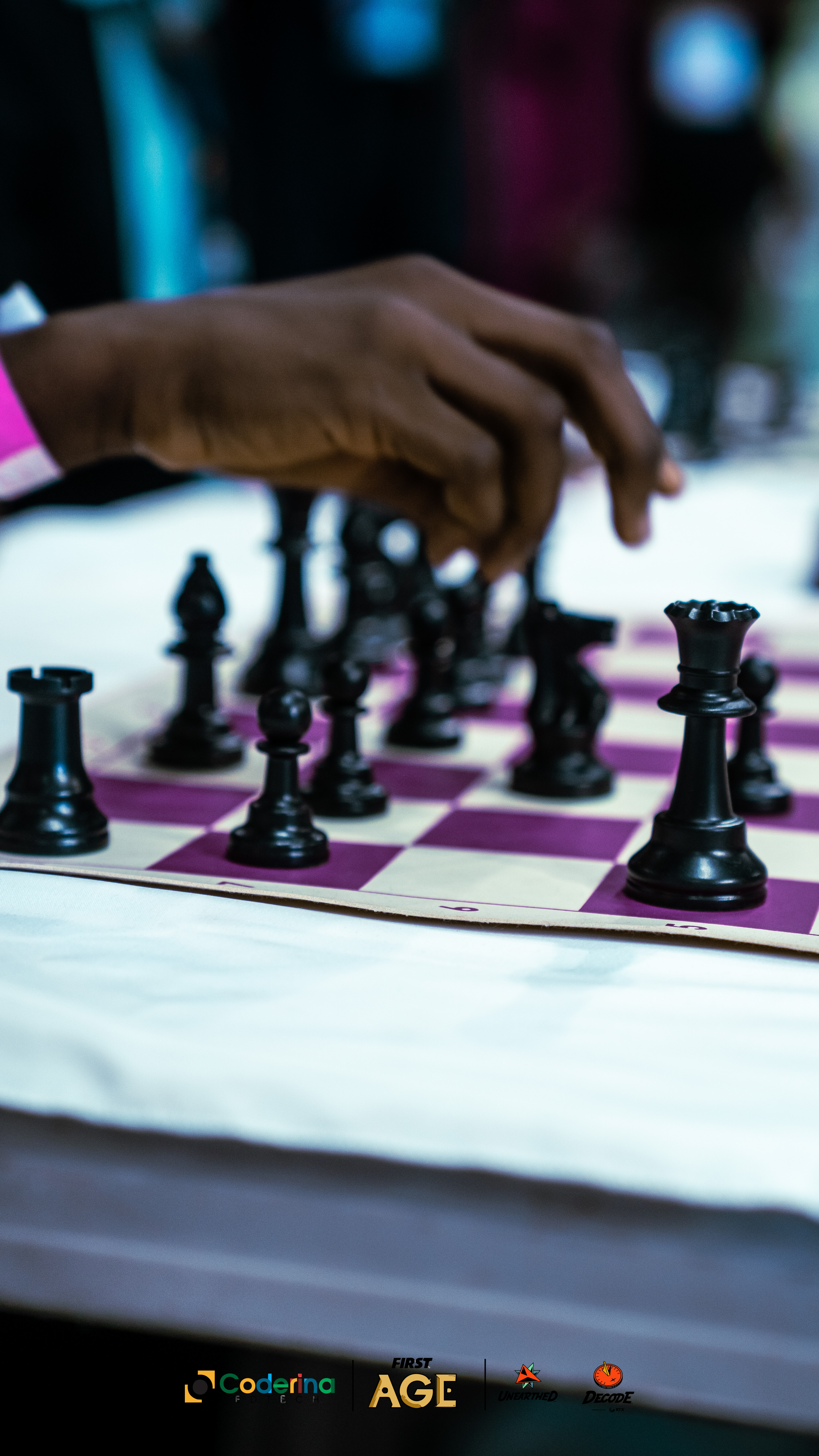 Students at chess board